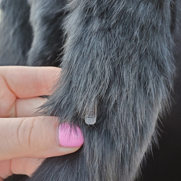 Somerset Furs Los Angeles Solid Black 100% Pure Rabbit Fur Coat Size Medium NWOT - Picture 16 of 16